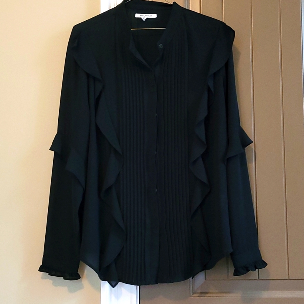 Avec Les Filles black blouse